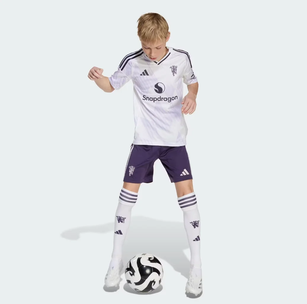 Kid's Manchester United Away Jersey+Shorts 2025/26
