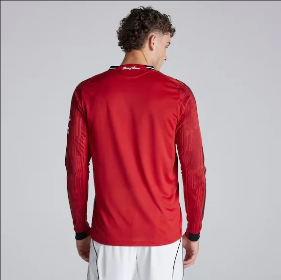 Manchester United Home Long Sleeve Jersey 2025/26