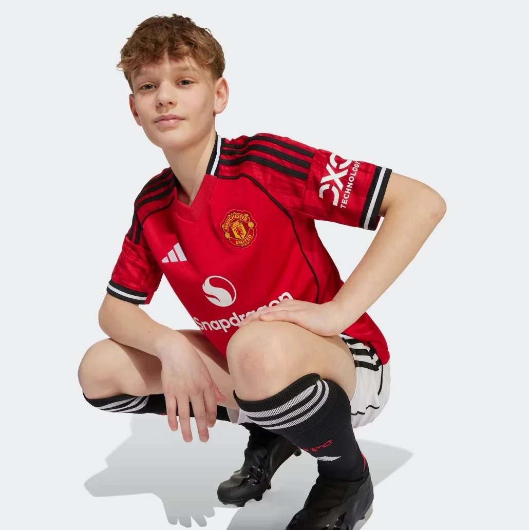 Kid's Manchester United Home Jersey+Shorts 2025/26