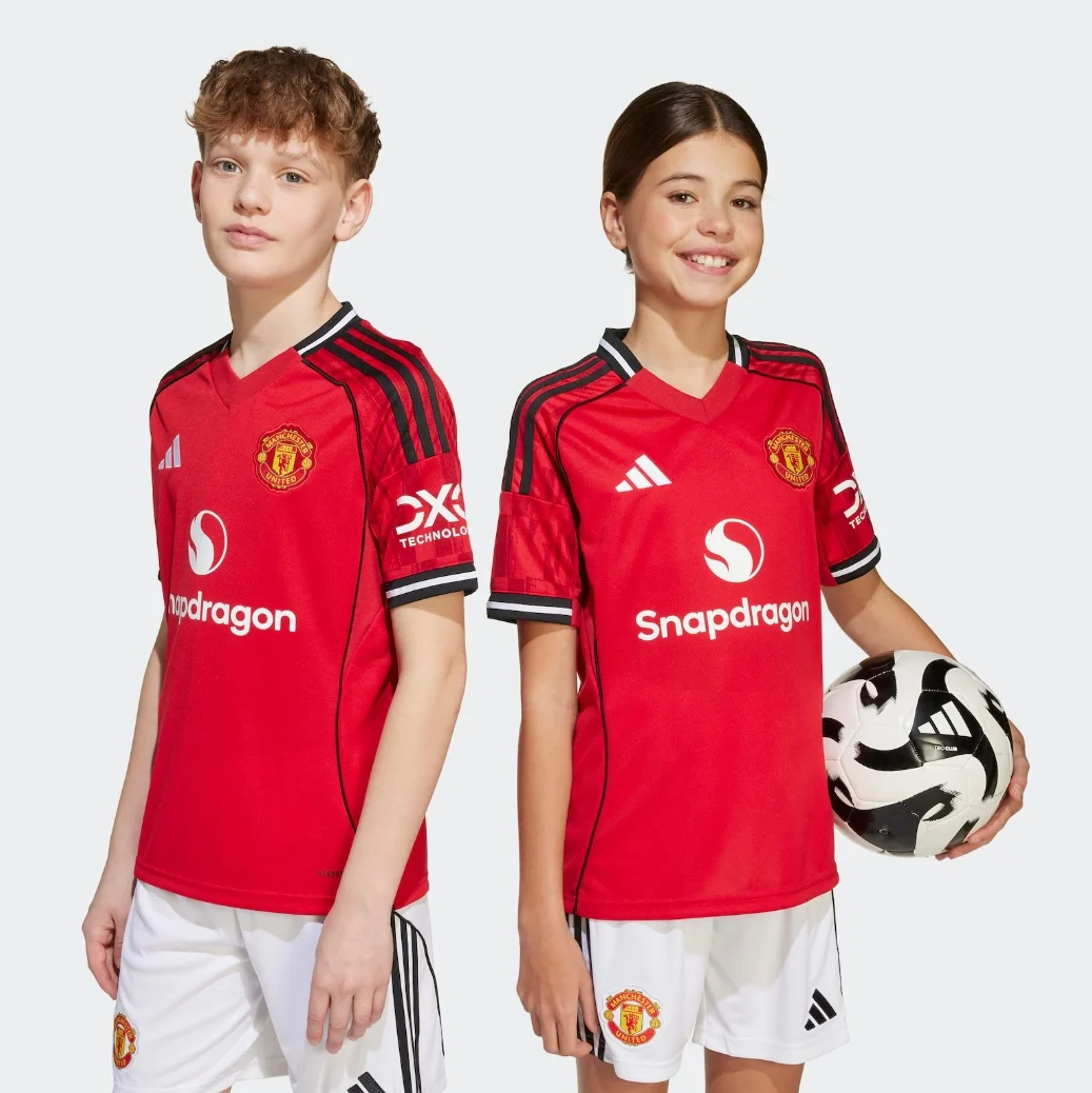 Kid's Manchester United Home Jersey+Shorts 2025/26