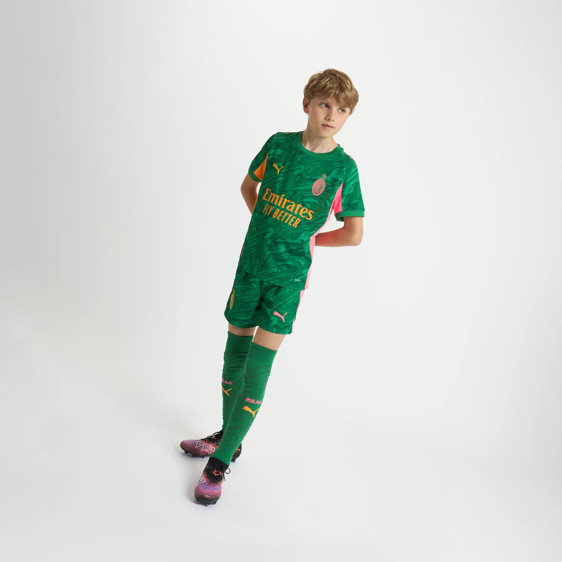 Kid's AC Milan GOALKEEPER Third Jersey+Shorts 2025/26