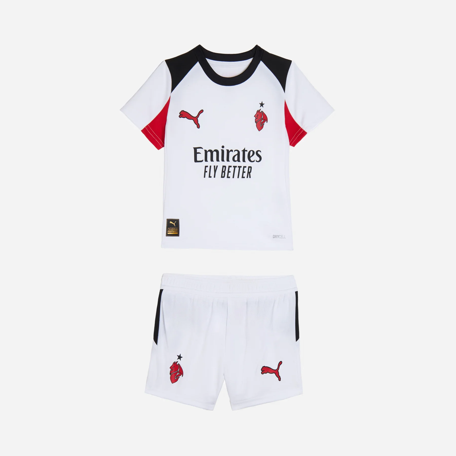 Kid's AC Milan Away Jersey+Shorts 2025/26