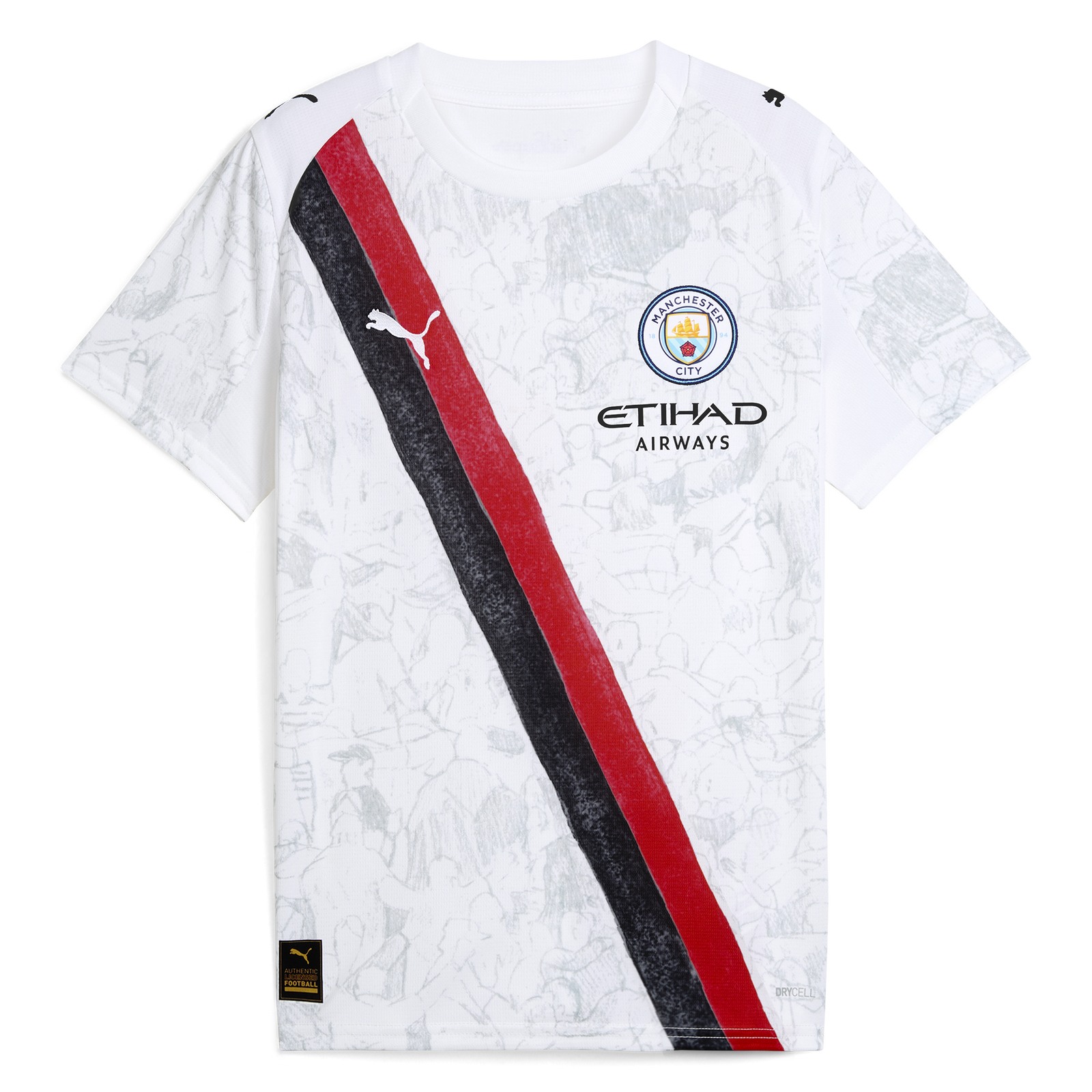 Kids’ Manchester City KidSuper Shirt+Shorts 25/26 white