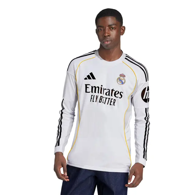 Real Madrid Home Long Sleeve Jersey  2025/26