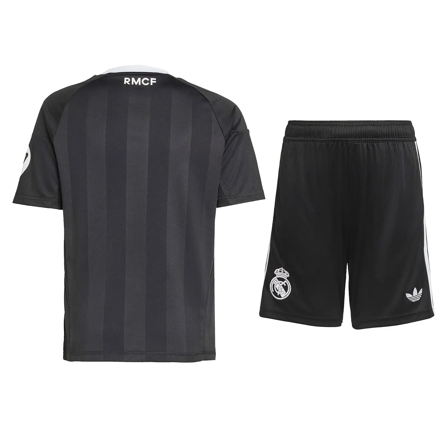 Kid's Real Madrid Goalkeeper Jersey+Shorts 2025/26 Black