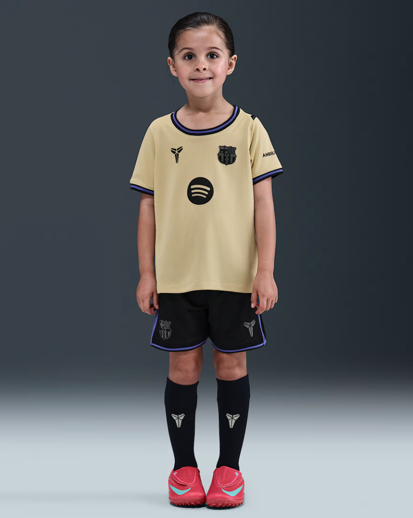 Kid's Barcelona Away Jersey+Shorts 2025/26