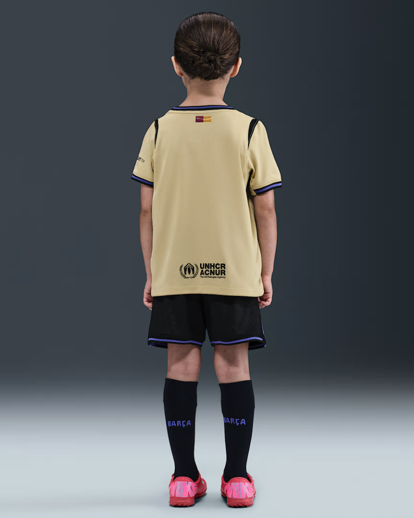 Kid's Barcelona Away Jersey+Shorts 2025/26