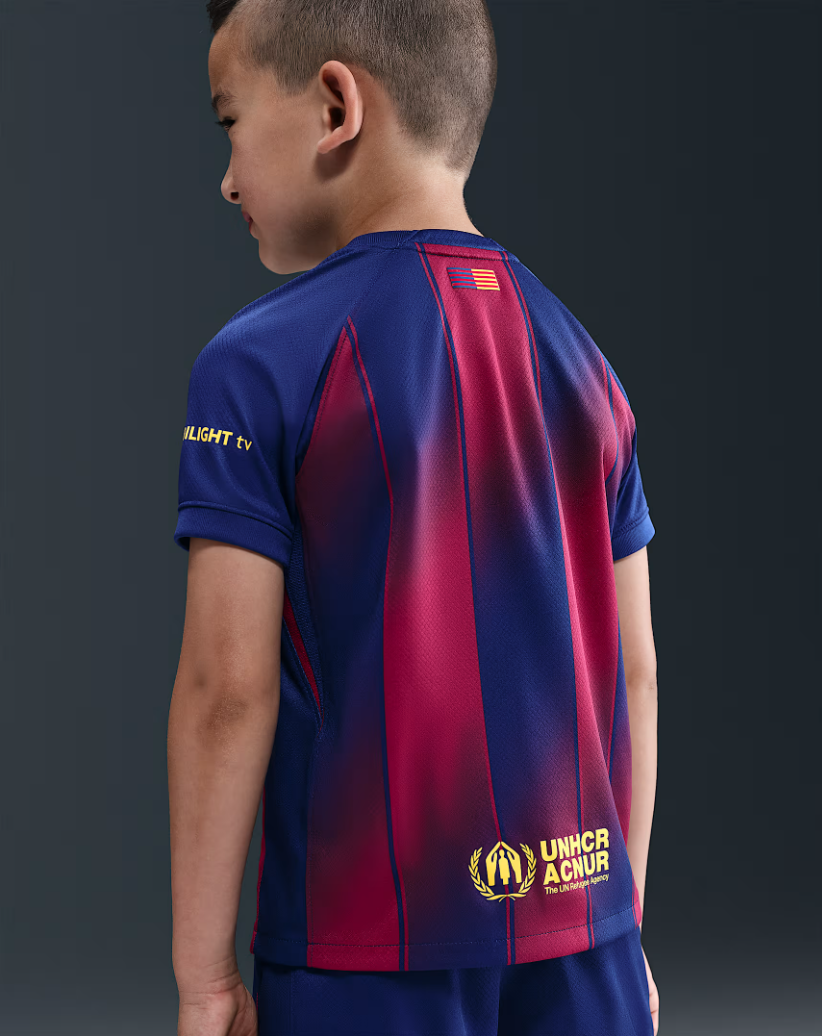 Kid's Barcelona Home Jersey+Shorts 2025/26