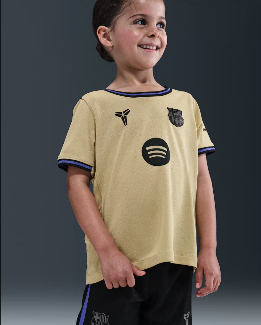 Kid's Barcelona Away Jersey+Shorts 2025/26