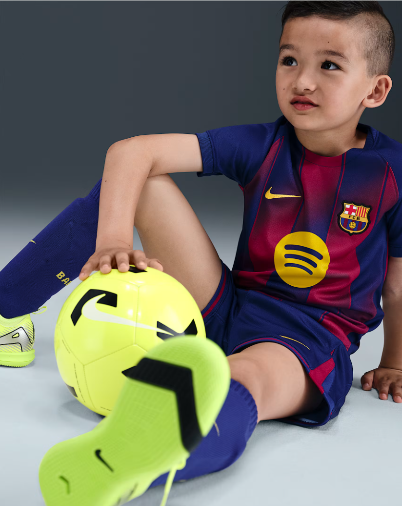 Kid's Barcelona Home Jersey+Shorts 2025/26