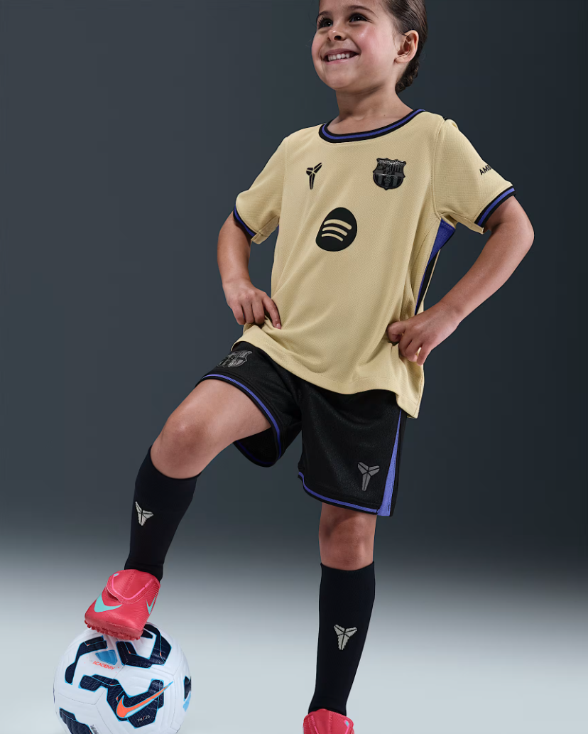 Kid's Barcelona Away Jersey+Shorts 2025/26