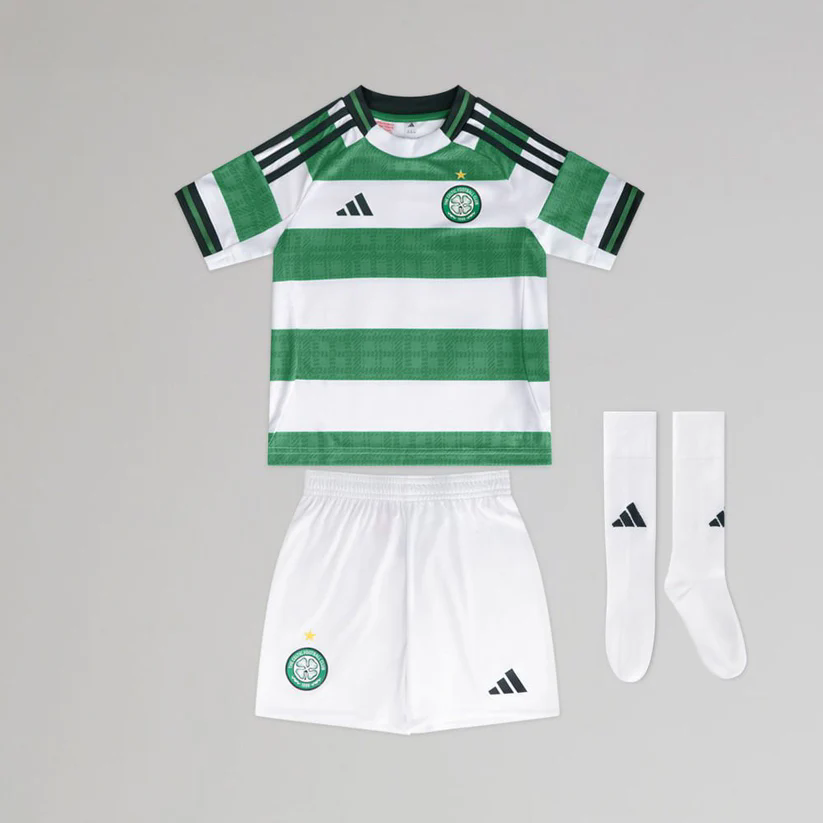 Kid's Celtic Home Jersey+Shorts 2025/26