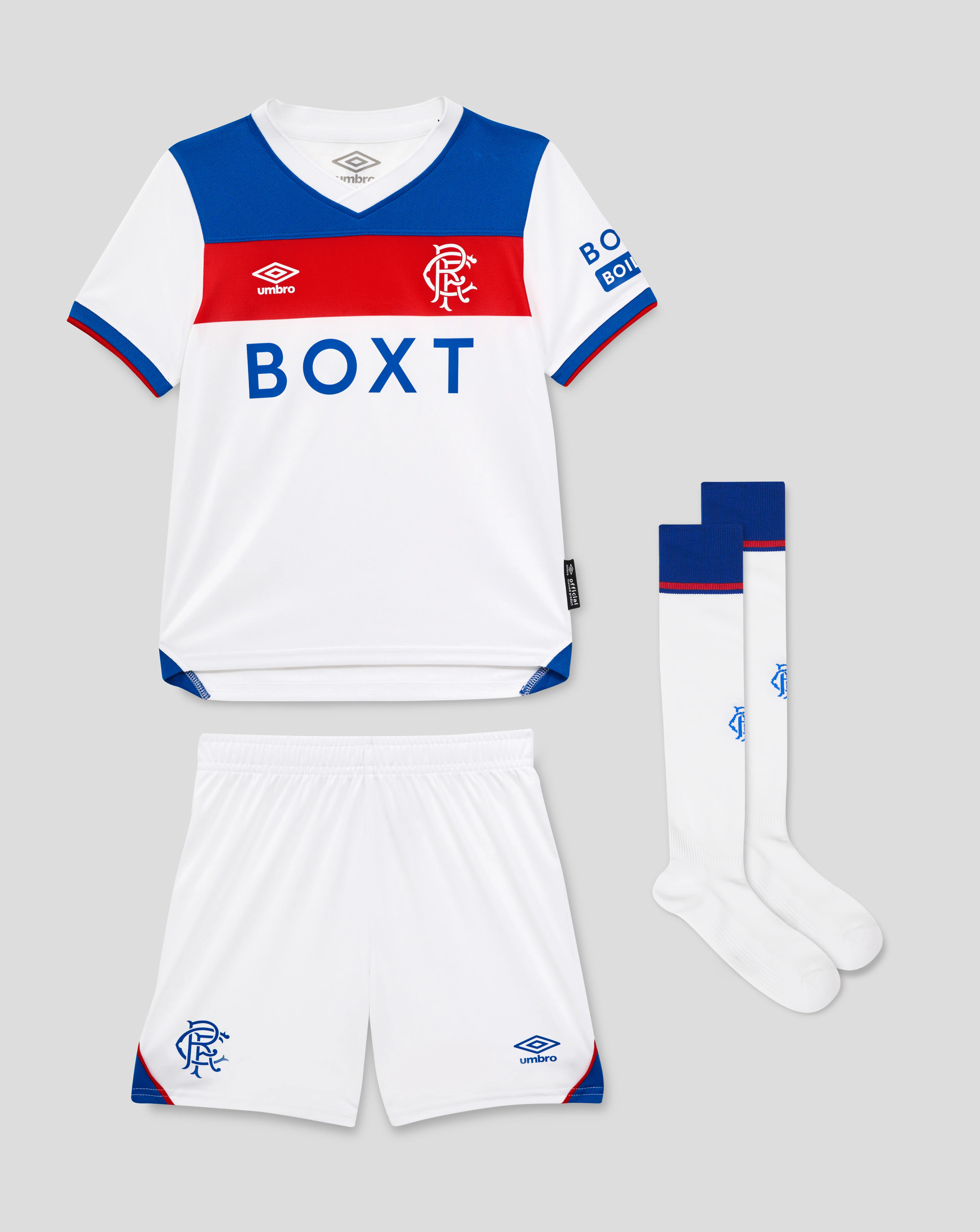 Kid's Rangers Away Jersey+Shorts 2025/26