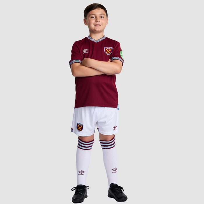 Kid's West Ham Home Jersey+Shorts 25/26