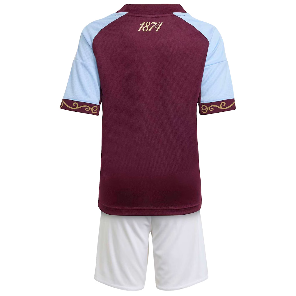 Kid's Aston Villa Home Jersey+Shorts 25/26
