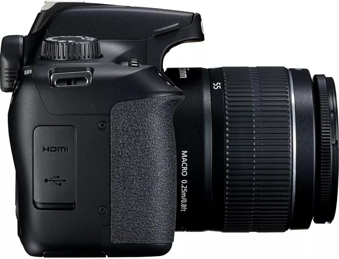 Canon EOS 4000D DSLR Camera and EF-S 18-55 mm f/3.5-5.6 III Lens - Black