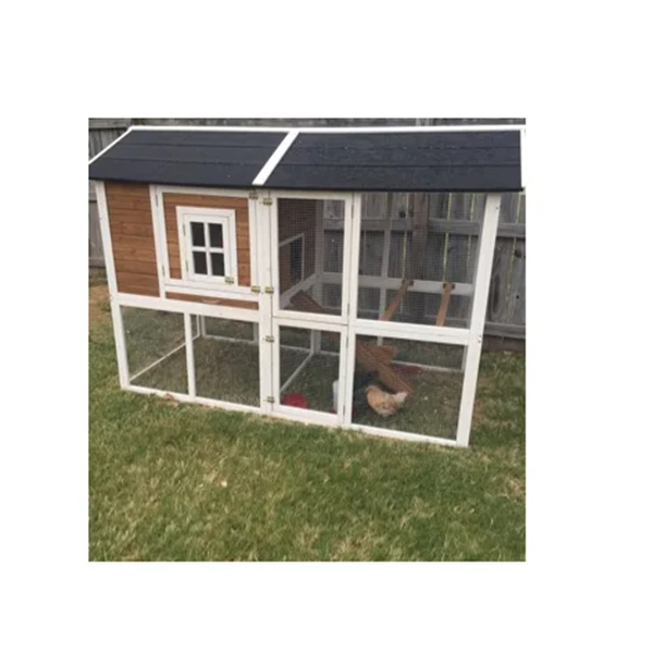 【Pet】Shanae Walk In Chicken Coop with Chicken Run For Up To 8 Chickens