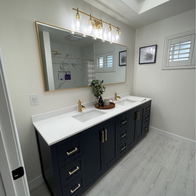 【Home Improvement】Rectangle Metal Mirror