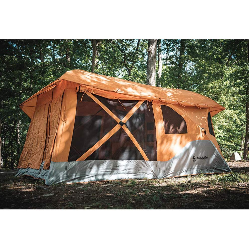 【Sports&Outdoors】T4 Plus Hub Tent, Easy 90-Second Set-Up, Waterproof, UV Resistant, 4-8 Person