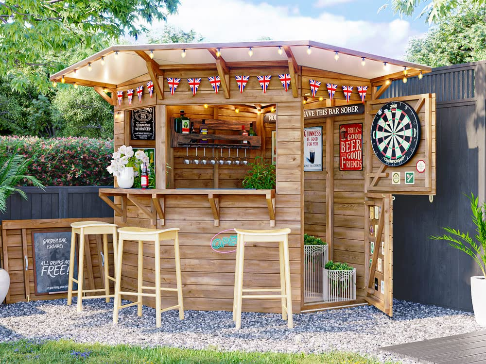 【Home&Garden】Outdoor Bar Shed - The Hangover Corner Garden Bar | 2x2 m