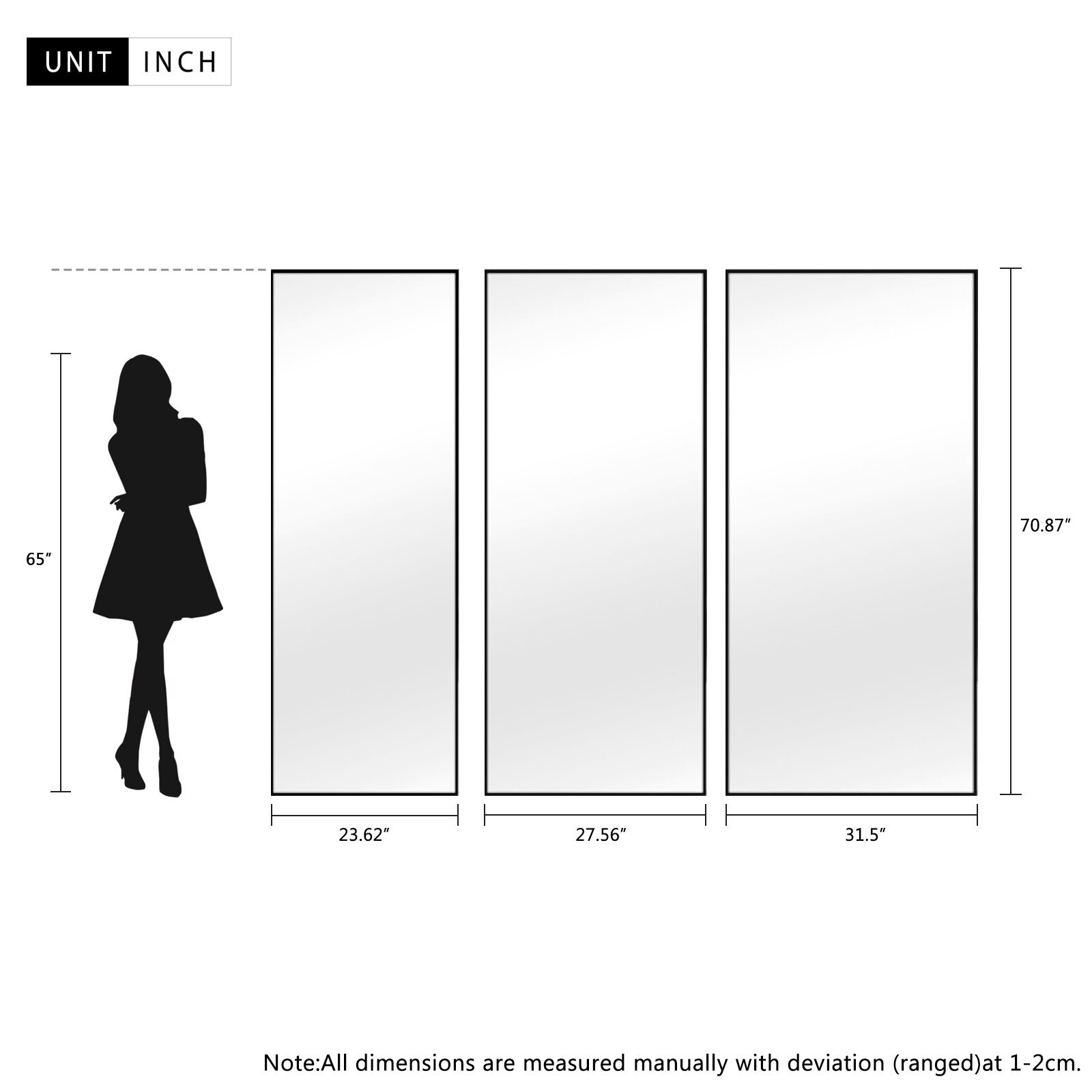 【Home Improvement】Rectangle Metal Mirror