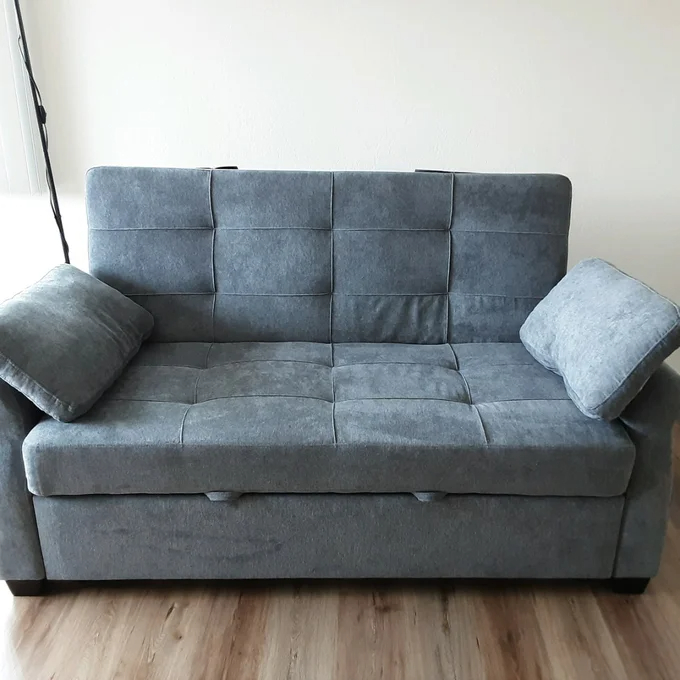 Serta Sabrina 72.6'' Queen Rolled Arm Tufted Back Convertible Sleeper Sofa with Cushions