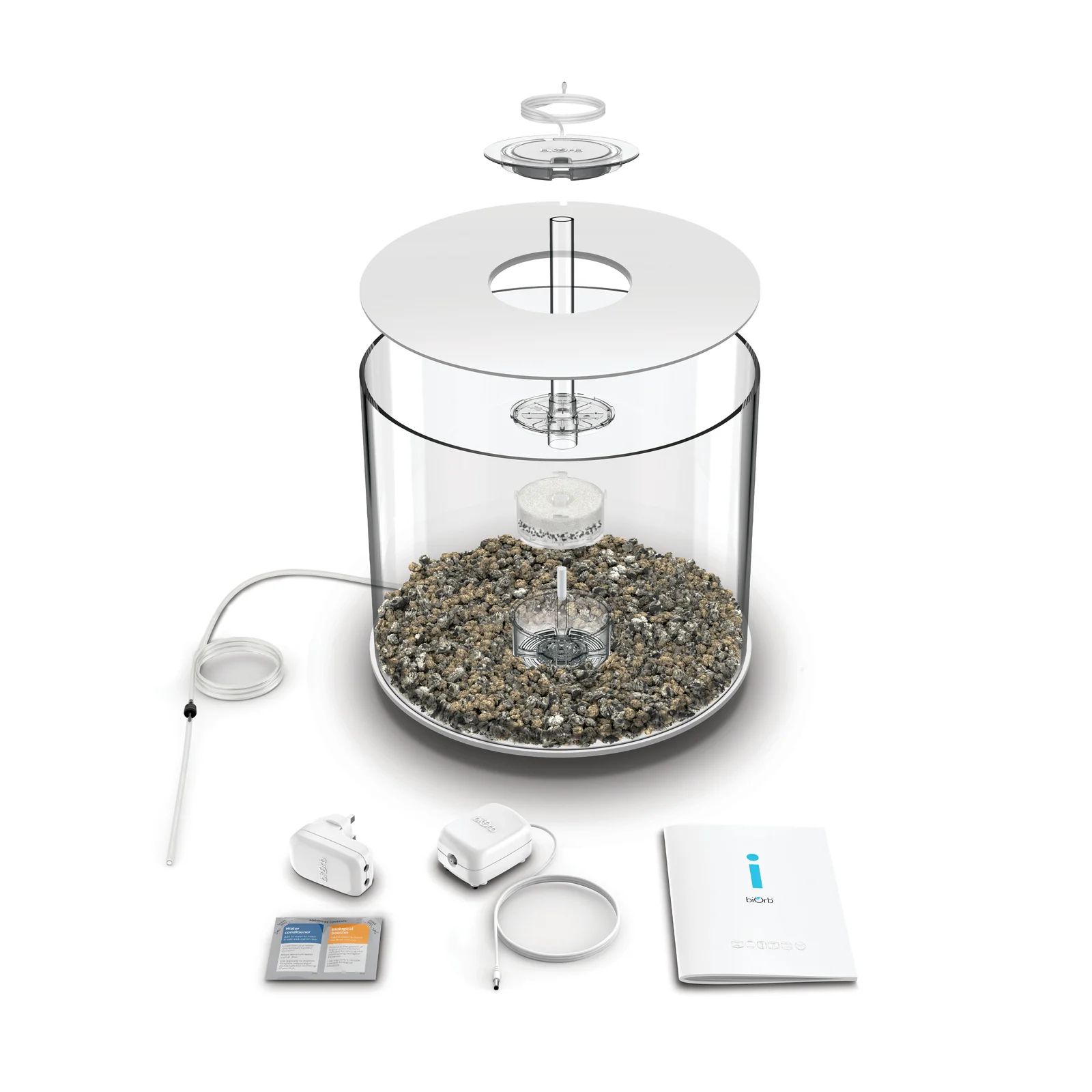 【Pet】Tube 35 9.2 Gallon Column Aquarium Tank with Standard Light