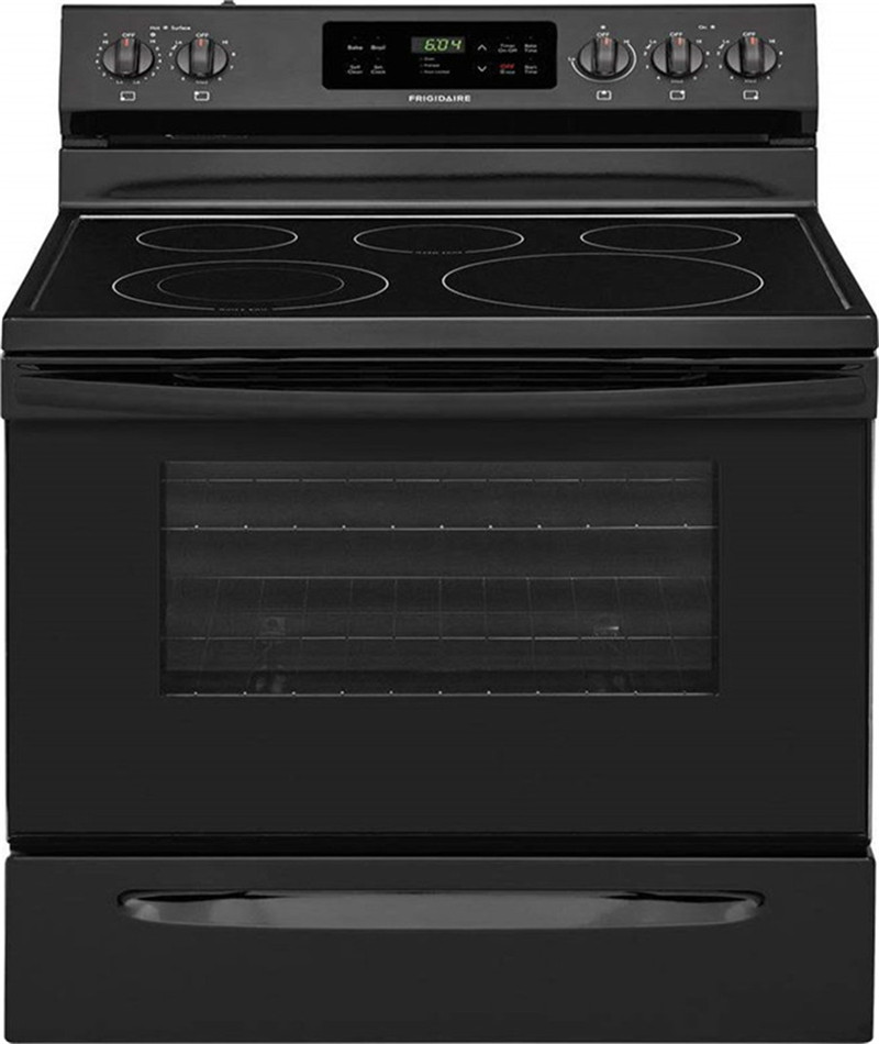 [Appliances]30 Freestanding Electric Range with 5.3 cu. ft. Capacity 2 Oven Racks Storage Drawer 5 Heating Elements