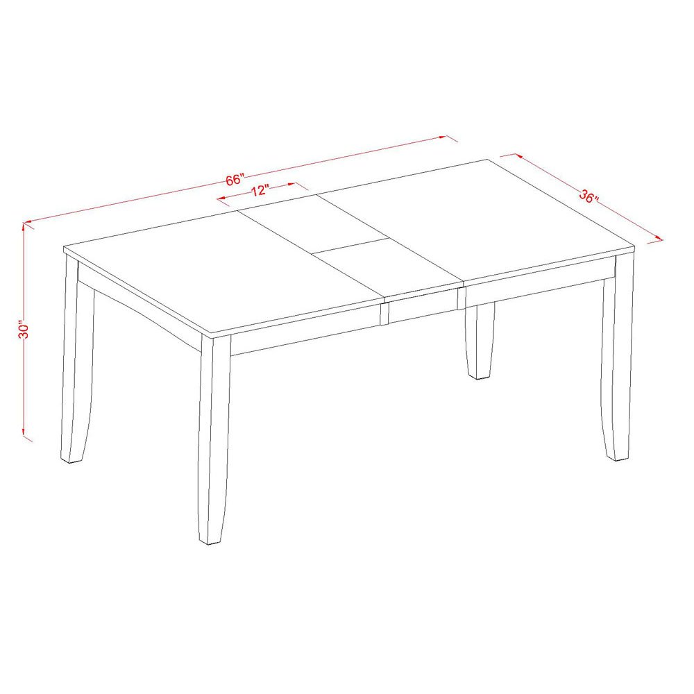 【Furniture】5-PC Kitchen Table Set - Kitchen Dining Table with Rectangular Top - 4 Dining Room Chairs