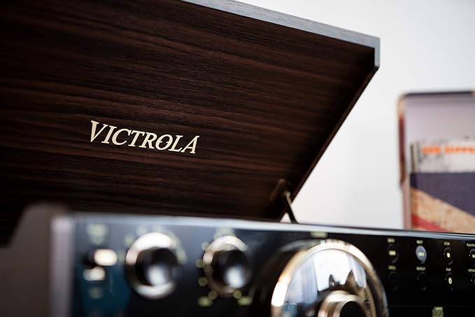 Victrola Empire Bluetooth Record Player – 6-in-1 Music Center