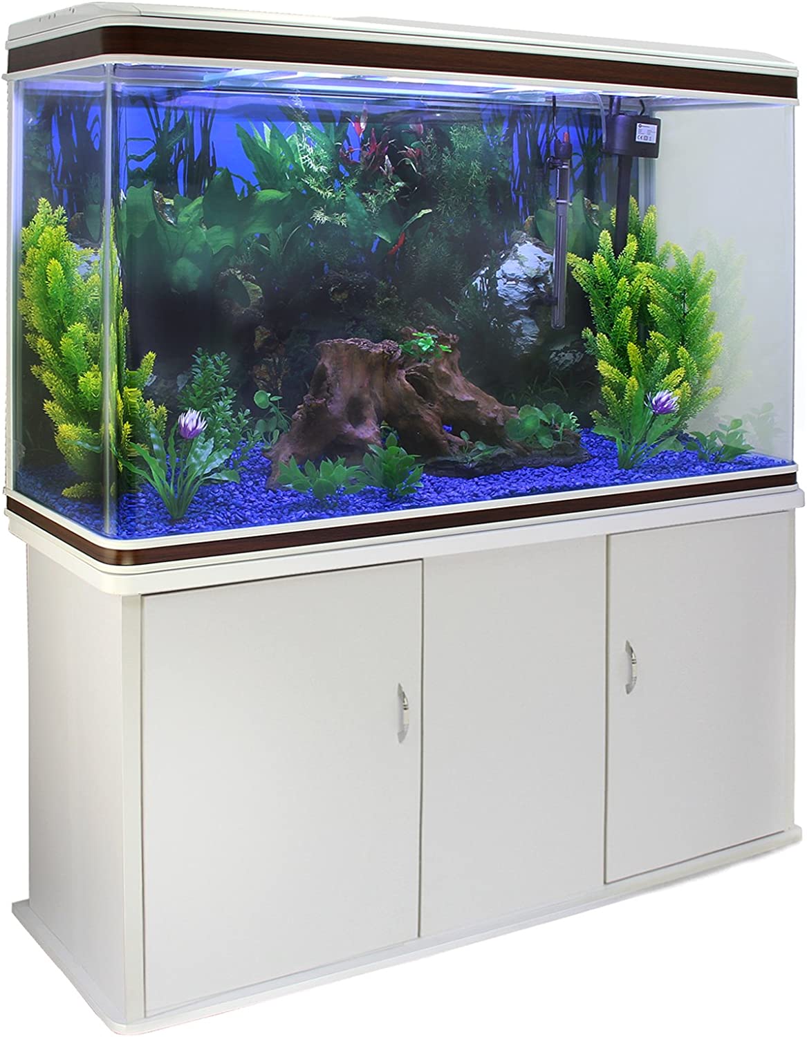 Large Fish Tank Aquarium 4ft 300L Marine Tropical Salt Water Freshwater