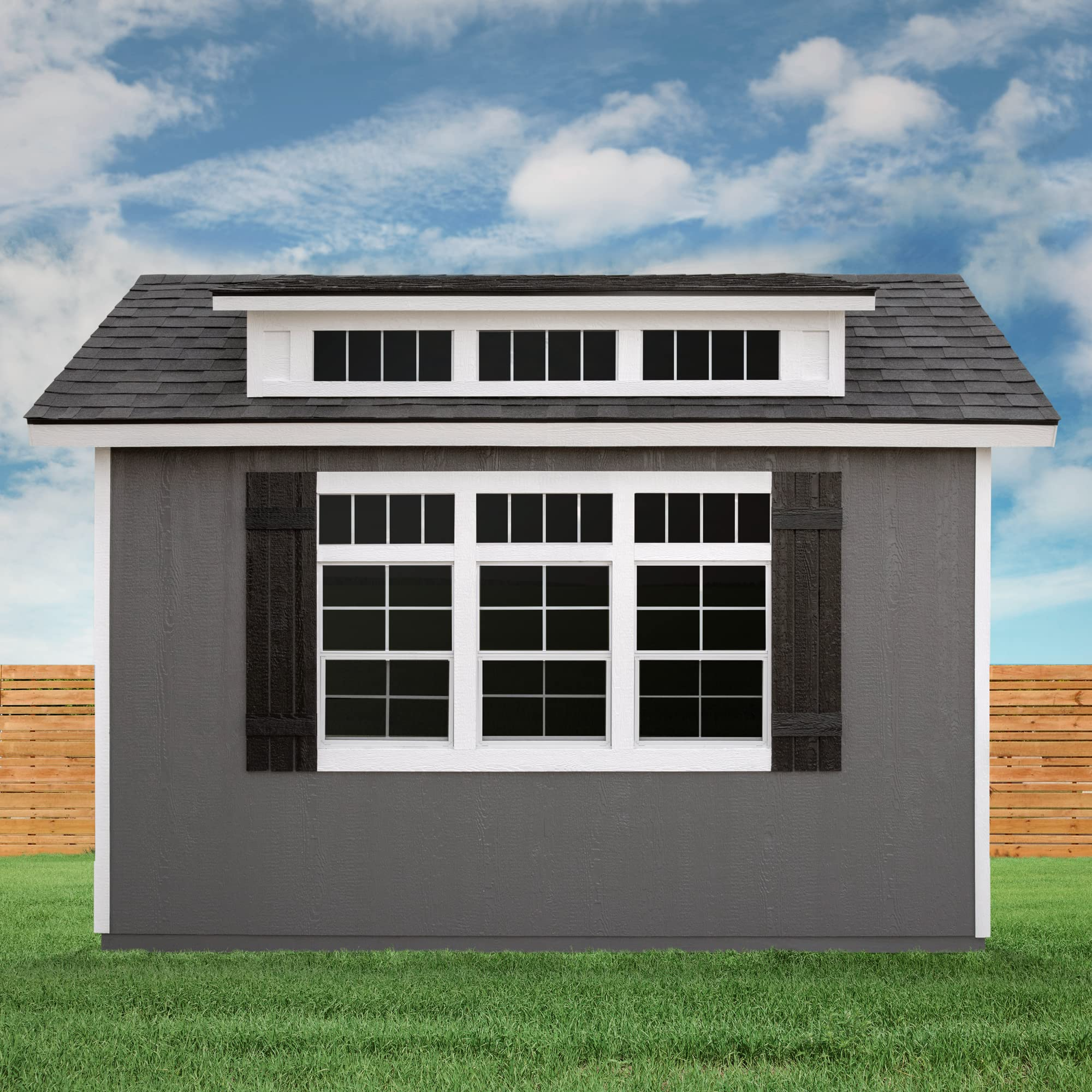 【Storage Shed】Windemere 10x12 Do-it-Yourself Wooden Storage Shed with Floor