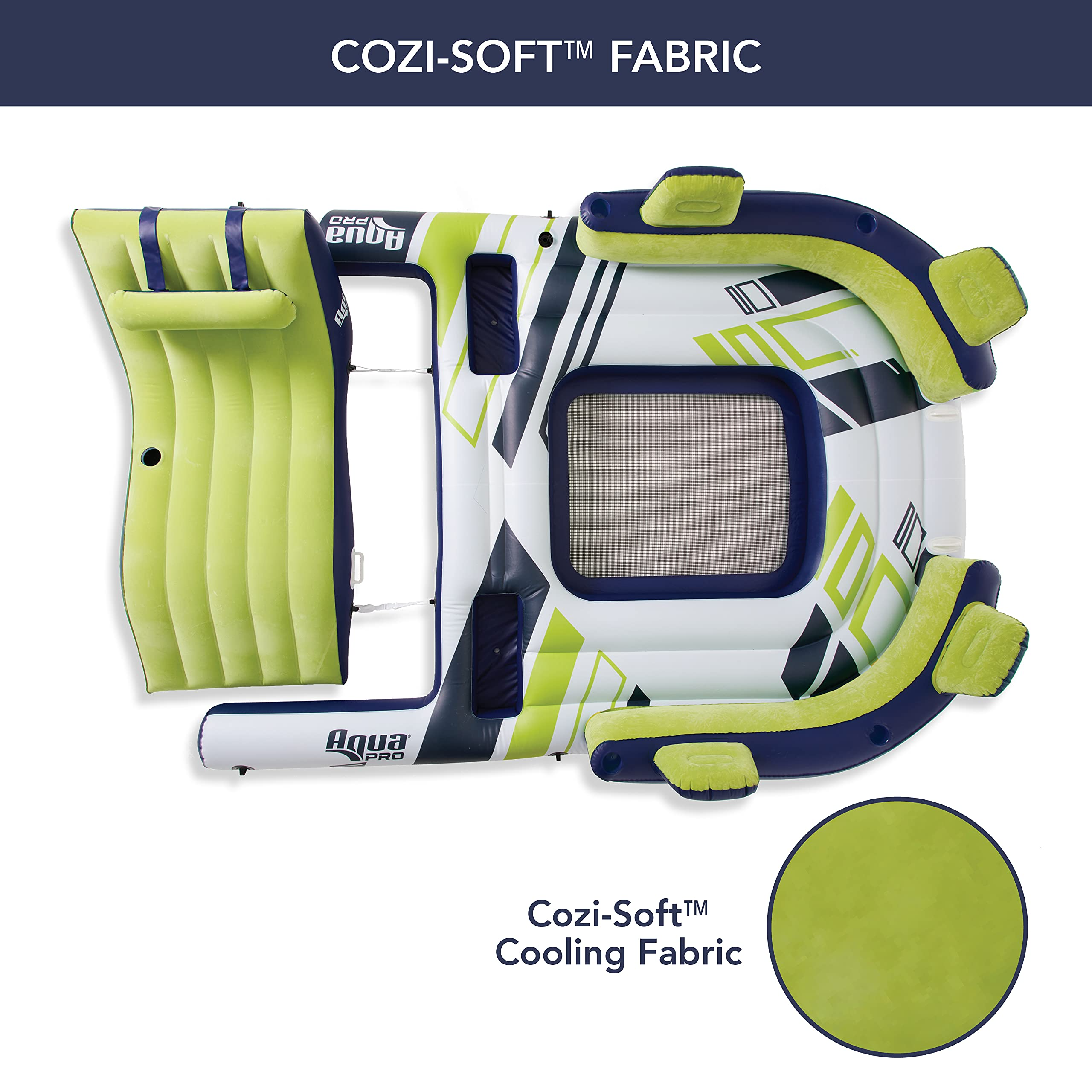 【Sports&Outdoors】Inflatable Lake Float for Adults | Floating Island, Lake Raft with Docking Lounger