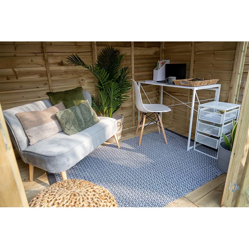 【Home&Garden】8x6 Forest Oakley Double Door Pent Summer House