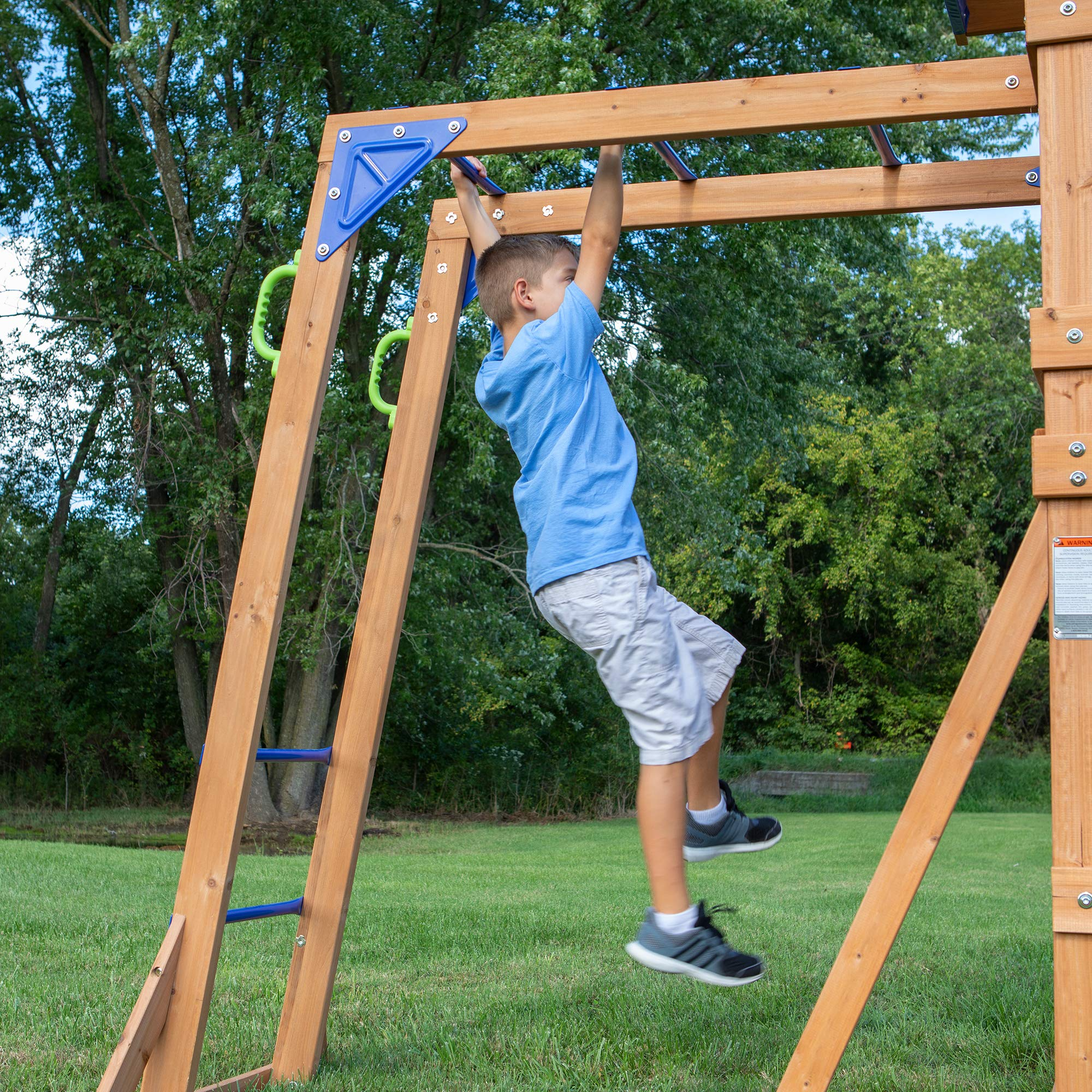 【Baby&Kids】Beach Front All Cedar Wooden Swing Set