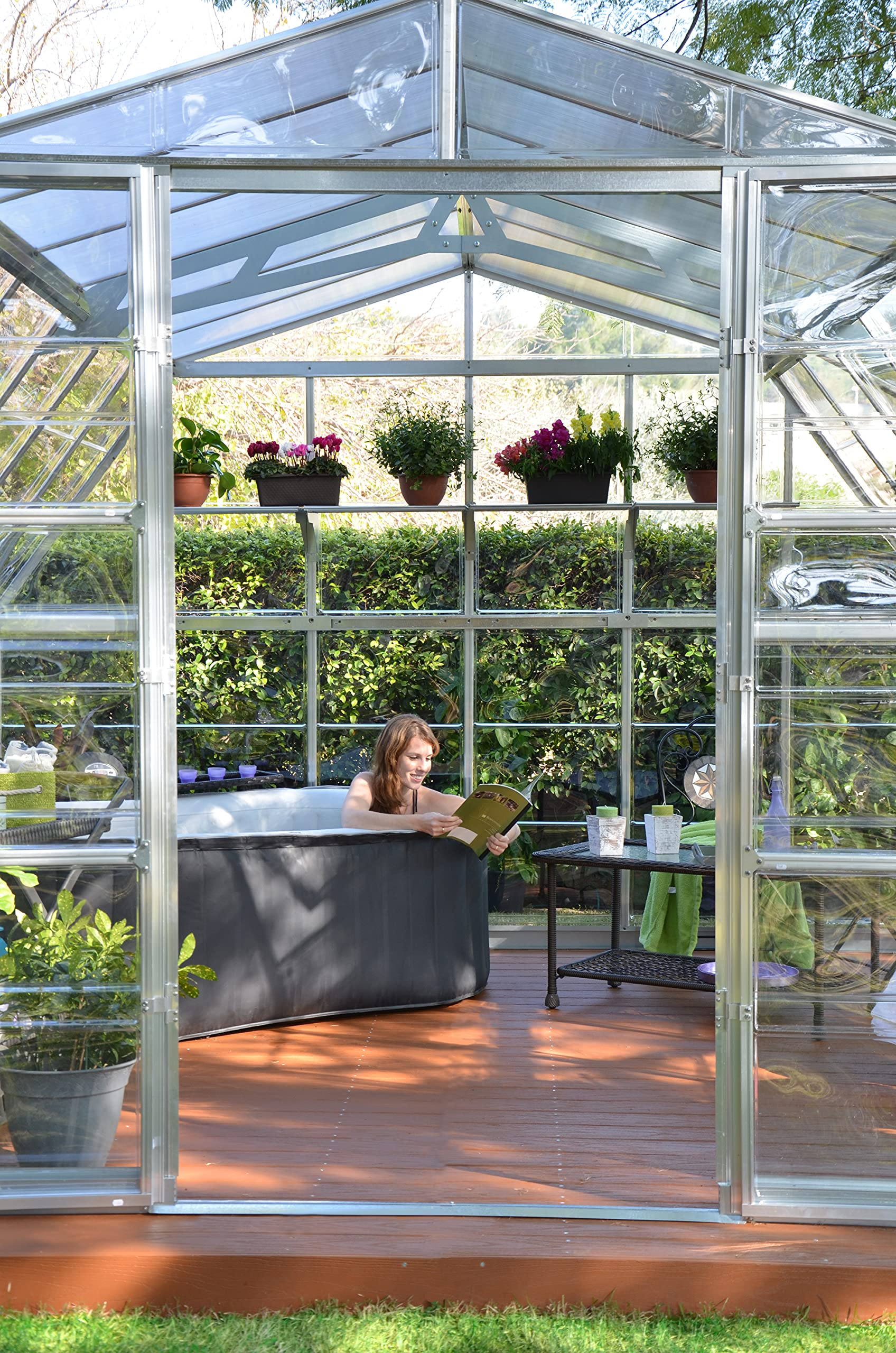 【Home&Garden】Greenhouse, 12 x 12 x 9, Silver