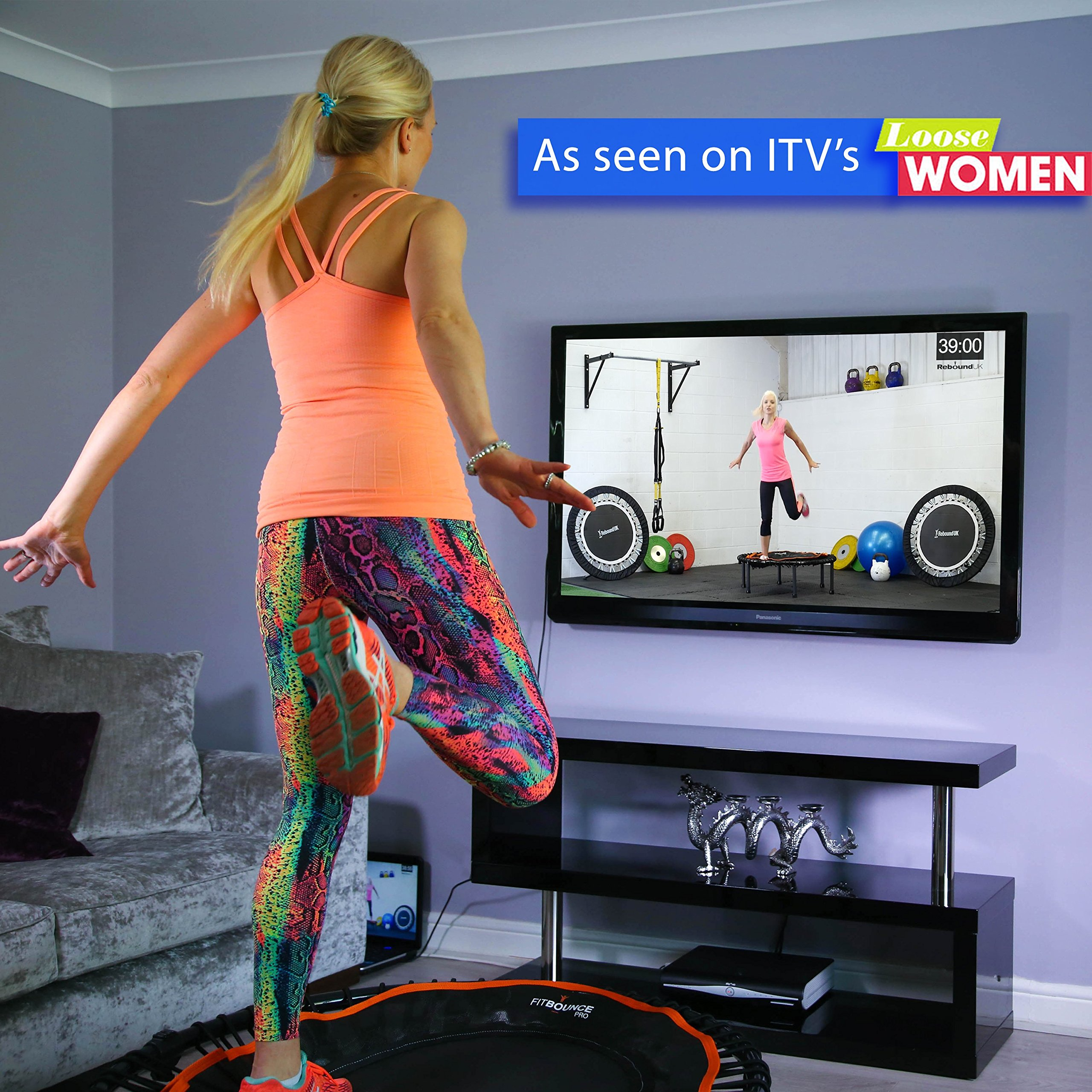 【Baby&Kids】Half Folding, Silent Professional Mini Trampoline for Adults & Kids