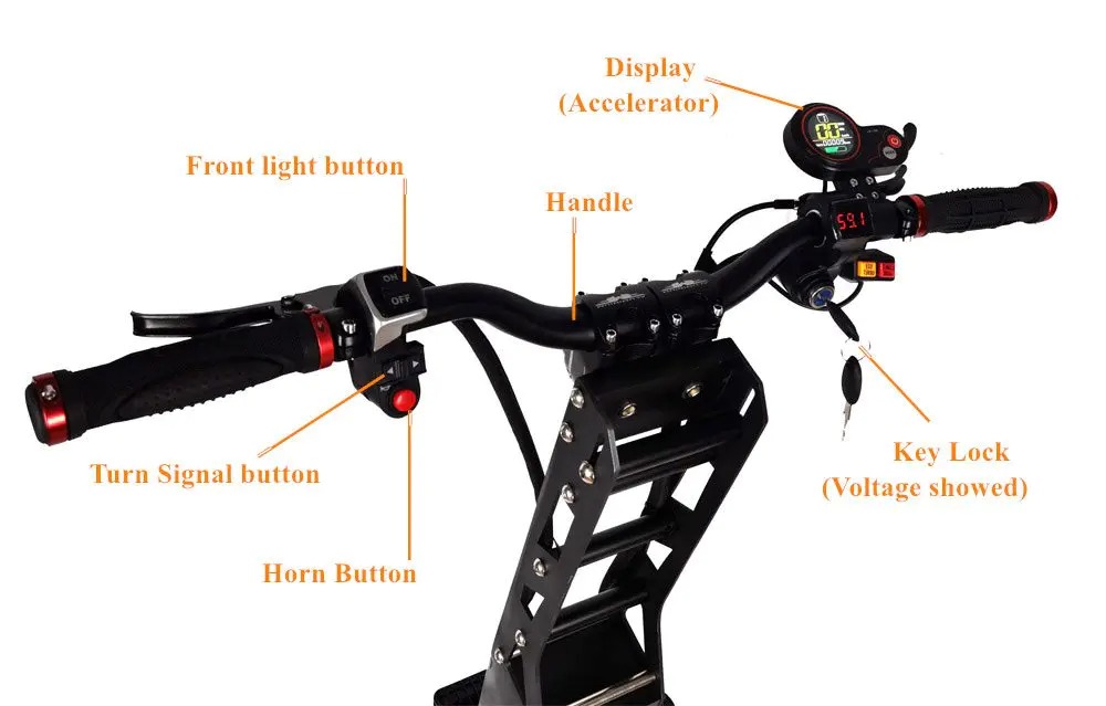 【Sports&Outdoors】90-150KMFLJ Upgraded Version 13 Inch Wheels 60V 6000W E Scooter 90-150KM