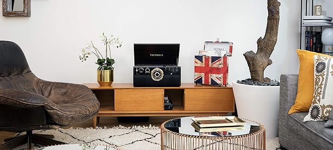 Victrola Empire Bluetooth Record Player – 6-in-1 Music Center