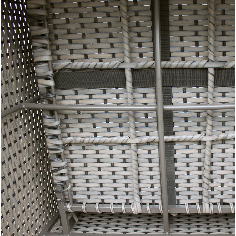 【Home&Garden】Merlyn High-Density Polyethylene (HDPE) Wicker 10 - Person Seating Group with Cushions