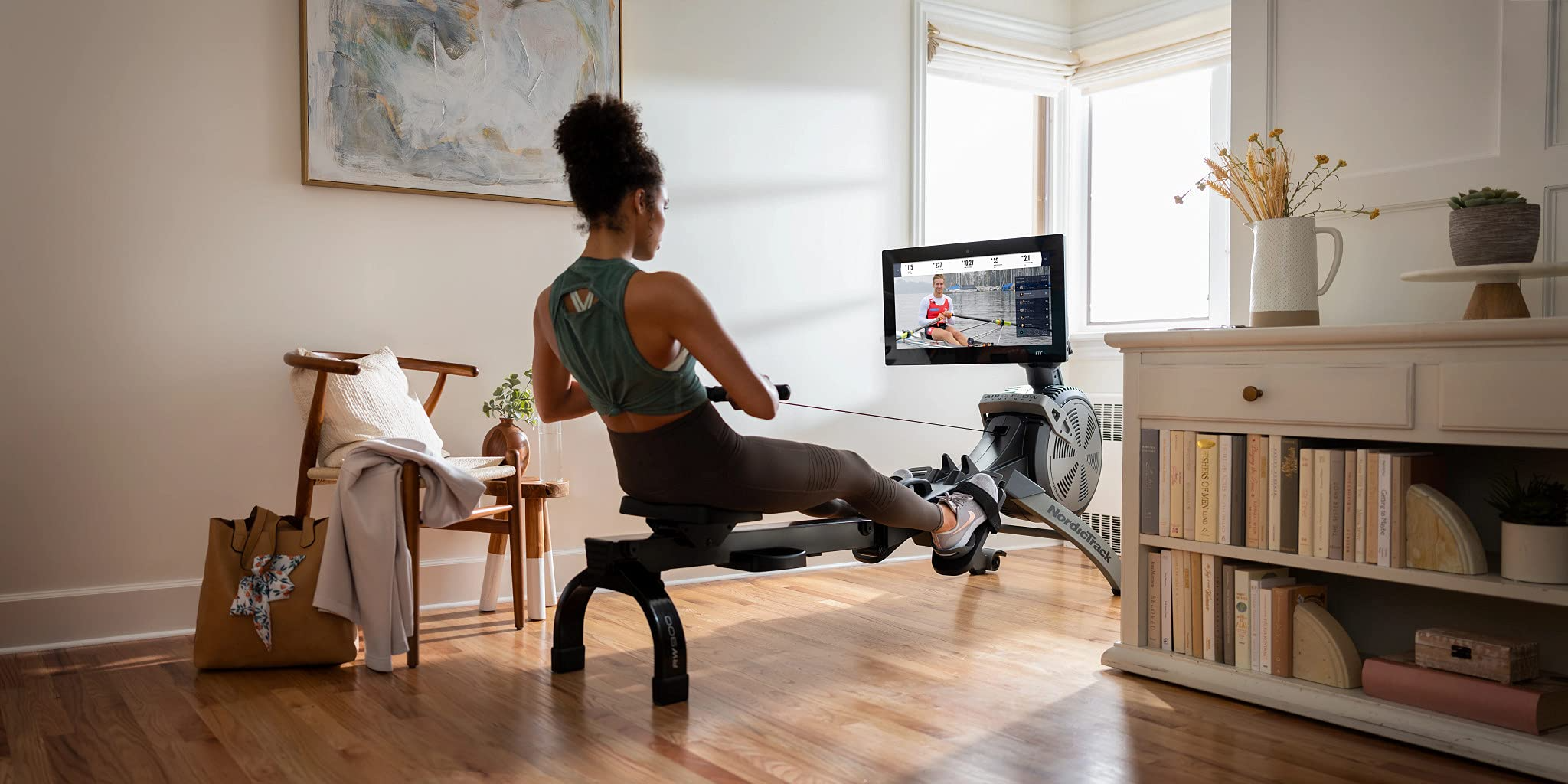 【Sports&Outdoors】NordicTrack Smart Rower with 10” HD Touchscreen and 30-Day iFIT Family Membership