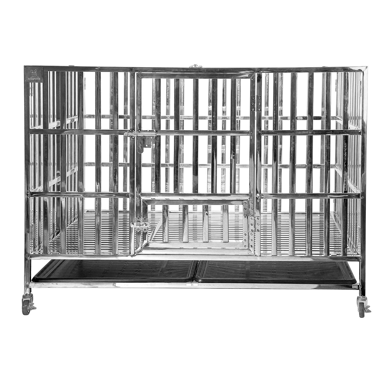 【Pet】48 Heavy Duty Stainless Steel Dog Cage & Playpen for Training Large Dog Indoor Outdoor
