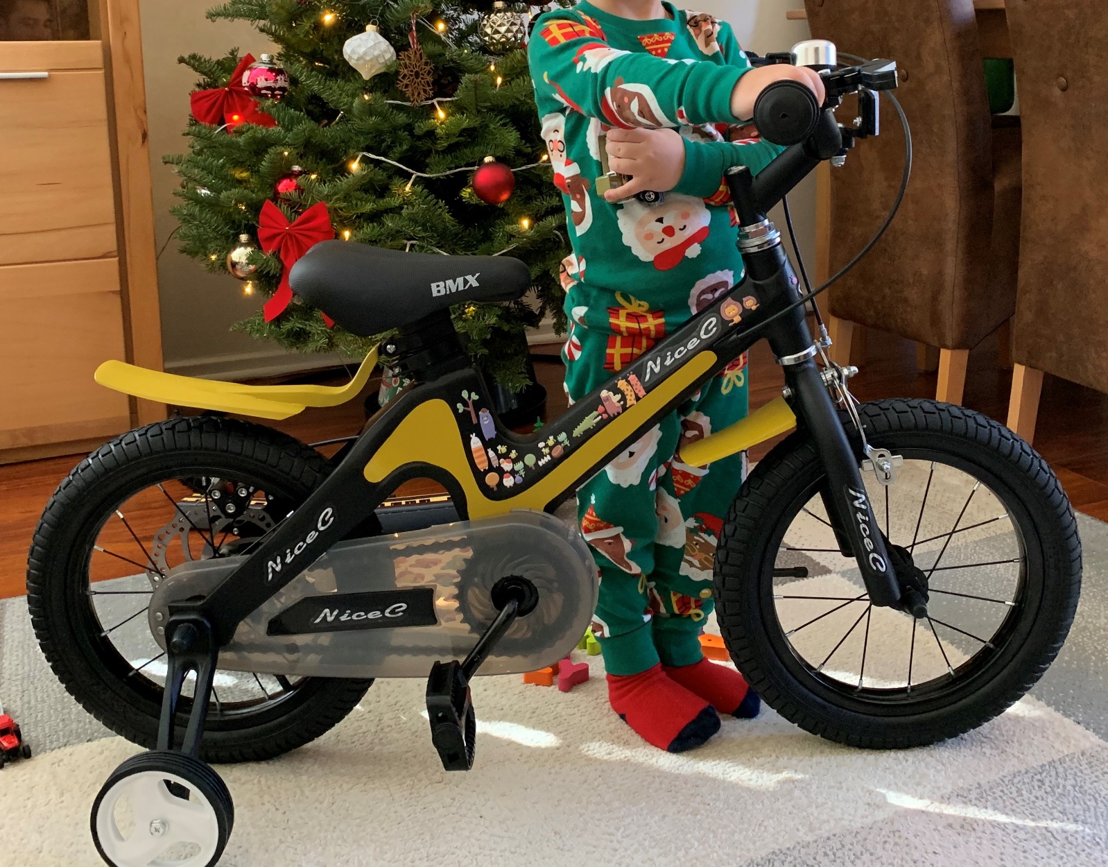 【Sports&Outdoors】Training Wheel Bike, Kids Bike Boys Girls, BMX Mountain with Dual Disc Brake 12-14-16-18 inch