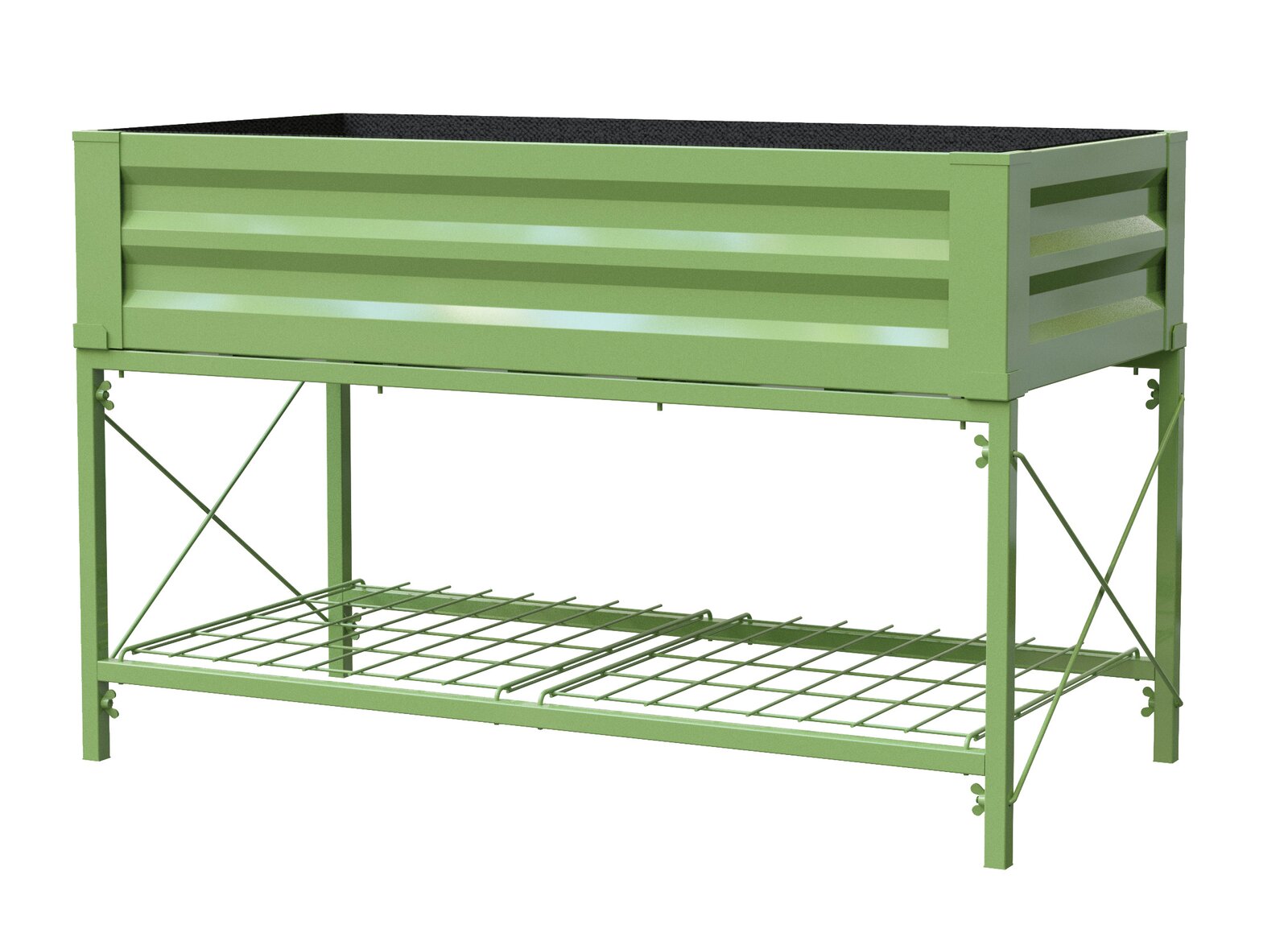 【Home&Garden】Makenna Steel Elevated Planter