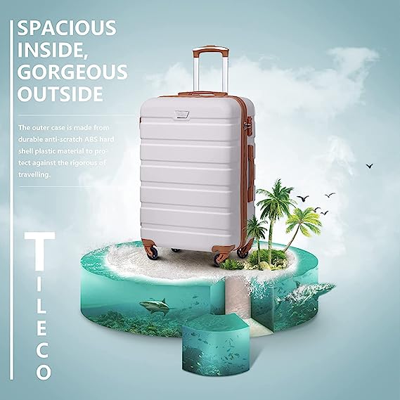 COOL Luggage 4 Piece Set Suitcase Spinner Hardshell Lightweight TSA Lock