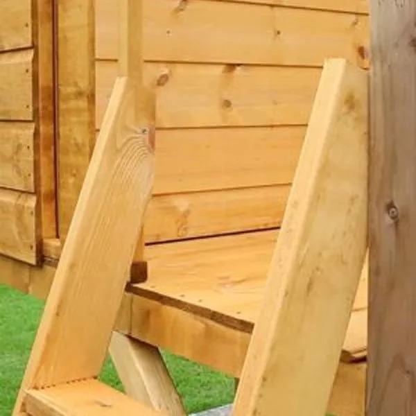 【Sports&Outdoors】Mercia 12 x 5ft Wooden Poppy Playhouse including Tower & Slide