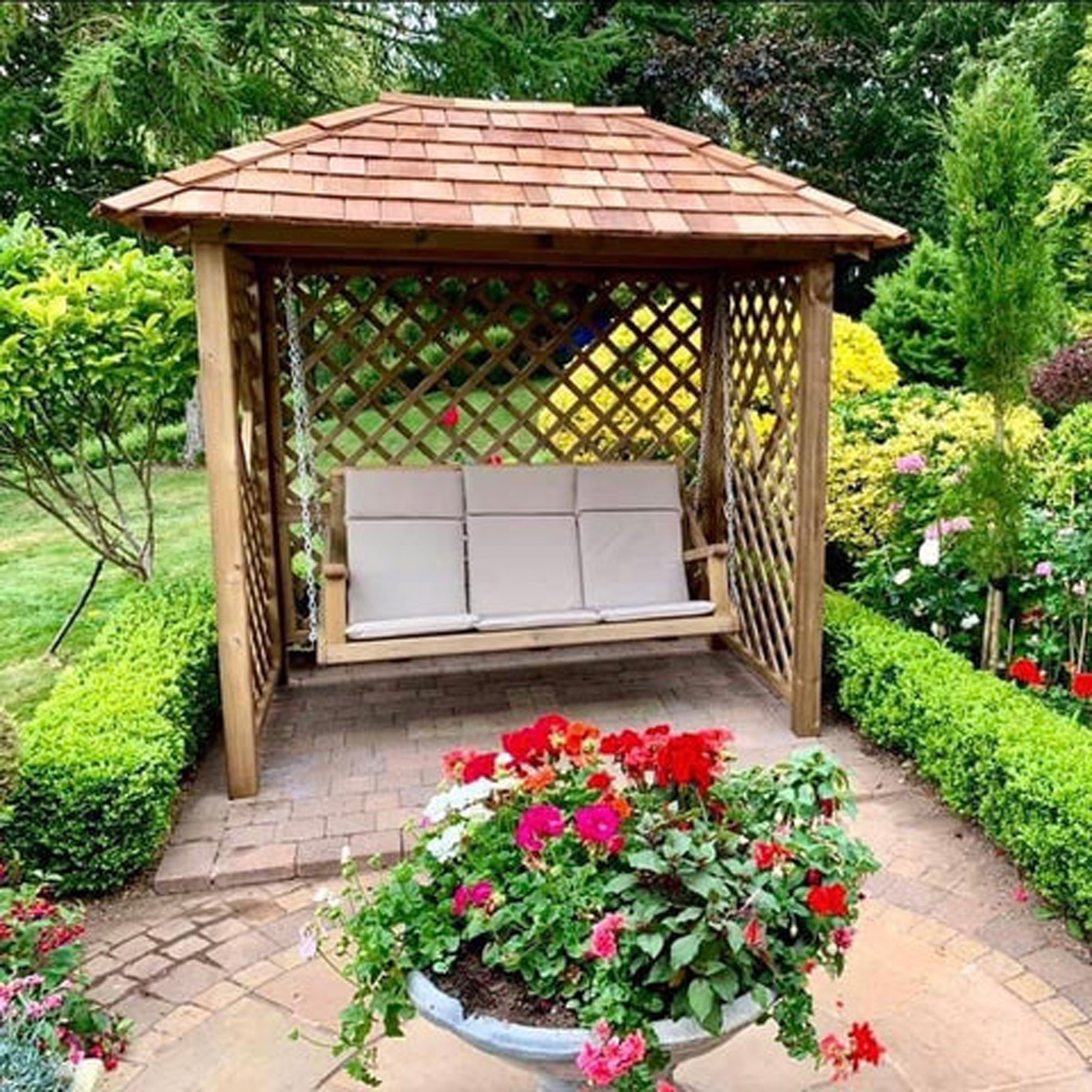 【Home&Garden】Heritage Garden Swing (Natural Finish)