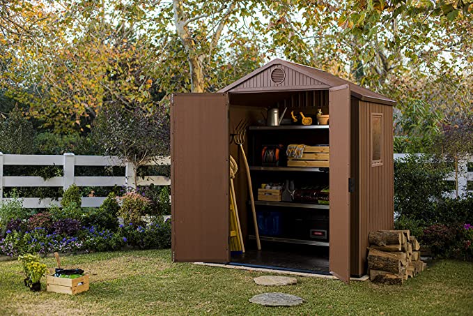 【Storage Shed】【BS】Outdoor Apex Double Door Garden Storage Shed 6 x 4ft