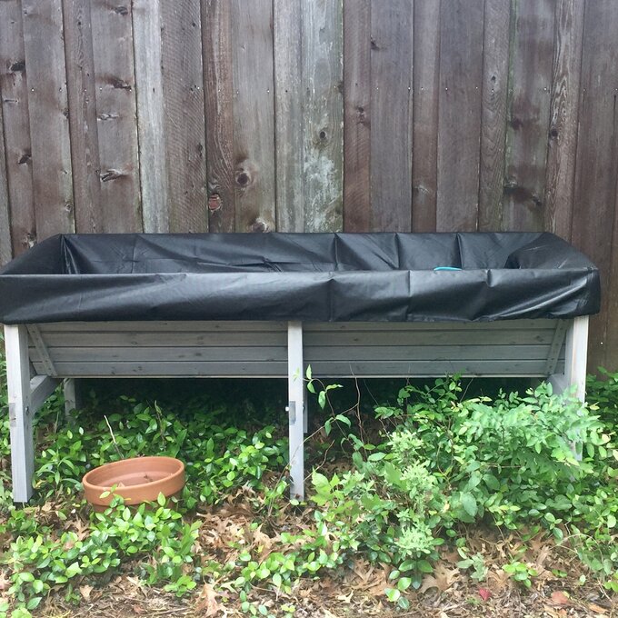 【Home&Garden】Wood Elevated Planter