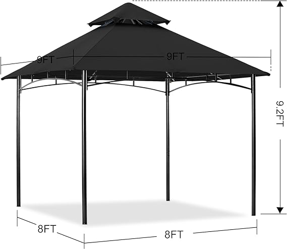 MASTERCANOPY Outdoor garden pavilion for terraces with stabilized steel farm